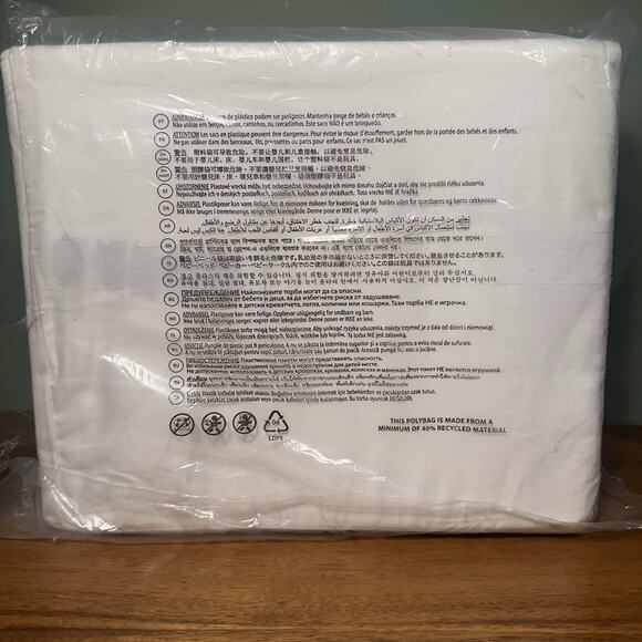 Ralph Lauren RL Organic Sateen Border King Duvet Cover $470 Graphite NWT - Picture 8 of 8